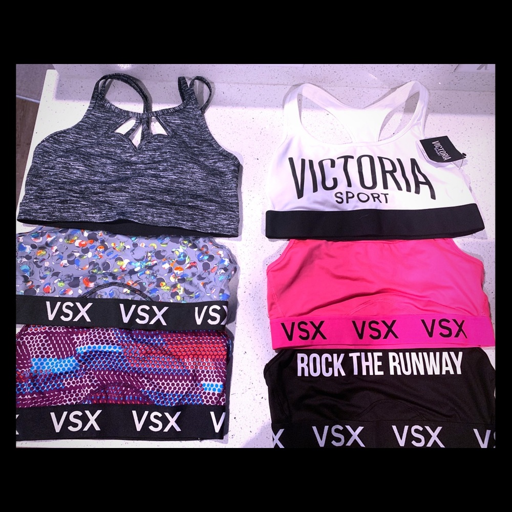 6 VS sports bras